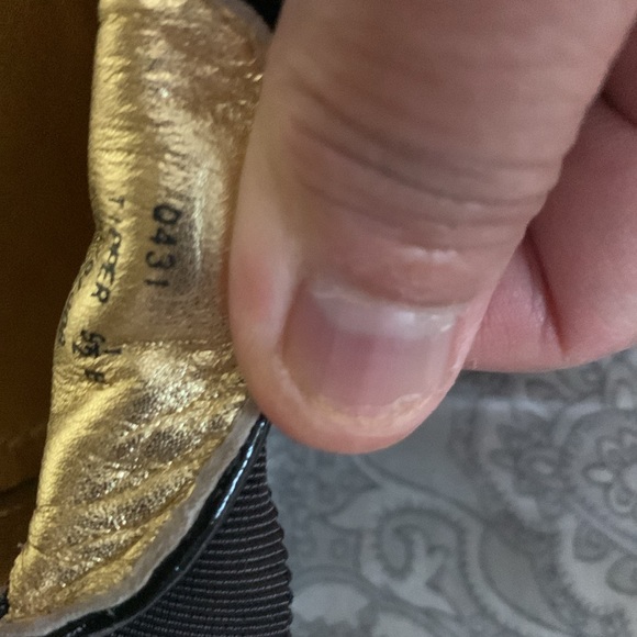 NEW COACH TIPPER 12CM SC/C PAT Size 9.5B color: Khaki/chocolate with bow - Picture 9 of 11